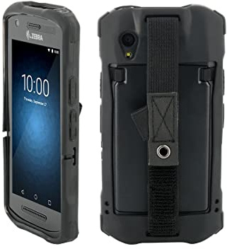 Mobilis Schutzhülle für Zebra TC21 TC26 mit Handschlaufe | Anti-Sturz-Handschlaufe & Stifthalter - Robuste Hülle für Touchscreen-Computer - Antimikrobieller - Etui in Militärqualität
