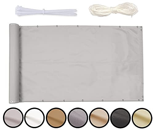 MEEYI Sichtschutz Balkon Sichtschutz 100x600cm Seitenmarkise Schattentuch Camping Stoff Picknickmatte Balcony Cover Sichtschutz Garten Balcony Privacy Screen Sichtschutz FüR Terrasse