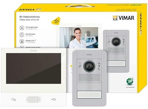 Vimar K40607.01 41006 Kit Videocitofonico Mono IP Tab 7S, Bianco/Grigio