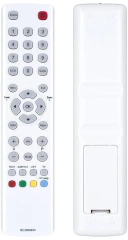 GOUYESHO RC3000E03 Télécommande de Rechange pour TCL Thomson TV Compatible avec RC3000N02 F40S3804 RC3000E03
