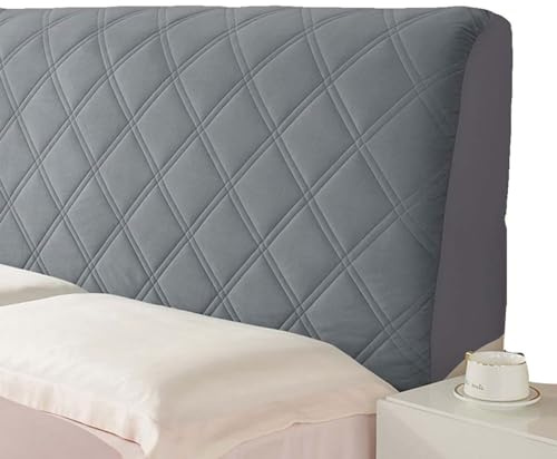 Verdicken Kopfteilbezug Bettkopfteil Hussen/Bezug/Überzug 220/160/180cm Elastisch All-Inclusive Kopfteilbezug Einfarbig Dehnbare Universell Kopfteilbezug Bett Kopfteil Bezug Für Schlafzimmer ( Color :