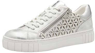 Marco Tozzi Damen Sneaker weiches Feel Me Wechselfußbett weiches Innenfutter Vegan Modern