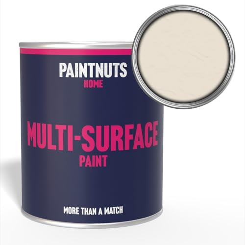 Paintnuts Multi-Surface Paint - RAL-9001 - CREAM - 250ml Tin - Satin Finish