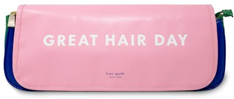 kate spade new york Hair Styling Tools Organizer, Compact Hairstylist Travel Bag, Great Hair Day