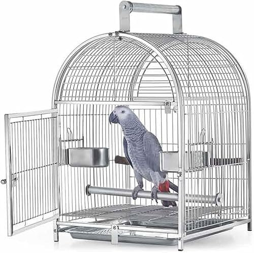 Papageienkäfig, Flugkäfig, Edelstahlkäfig, Edelstahl-Schubladengehäuse, automatisches Türschloss, Vogelkäfig