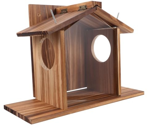 Gatuida Mangeoire pour Écureuils Extérieure Maison pour Écureuils Récipient pour Nourriture De Jardin