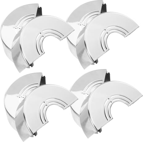 GALPADA 4pcs Abs Flange Plate Cover for Bathroom Faucet Pipe Covers Protecting Fixture in Shower Area