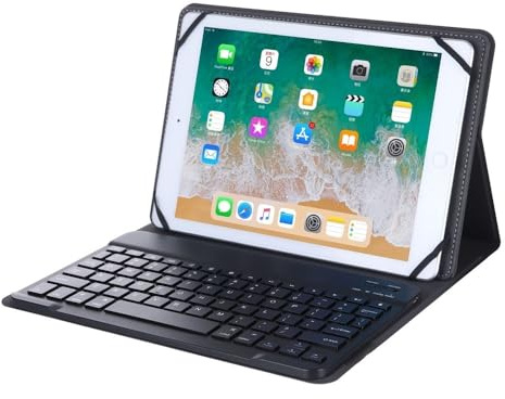 XYAL Covers e Custodie, Custodia in pelle con tastiera magnetica e custodia universale con supporto a ribalta compatibile con tutte le serie di tablet da 9-10 pollici