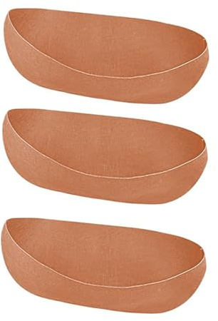 Pack of 3 Breathable Felt Planter Liners Grooved Window Box Inserts for Outdoor Hanging Baskets Vegetables Flower Pots