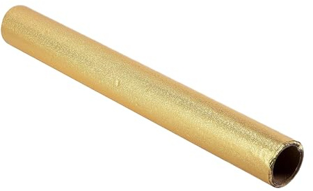 Envoltura de papel de aluminio para macetas – Rollo de papel impermeable dorado de 10 yardas, hoja de envoltura floral | Material de cubierta de ramo elegante, película decorativa de, accesorio
