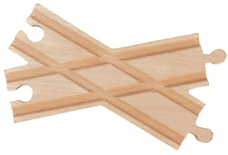 LeeQinersw Binari per Trenino in Legno, Montaggio Ferroviario, Binari Portatili, Blocchi Adattatori, Giocattolo in Legno, Adatto Ai Bambini, Regalo, Decorazione, 16 cm x 9 cm x 1,2 cm