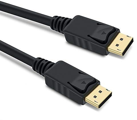 PremiumCord Cavo 8K Displayport 1.4 M/M 1 m, Spina a Spina, 32,4 Gbps, Video 8K@30Hz, 5K@60Hz, 4K@120Hz 2160p, HDCP 2.2, Connettori Placcati Oro, Nero