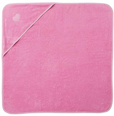 Möve Hearts Kapuzentuch 85 x 85 cm aus 100% Baumwolle, Flamingo