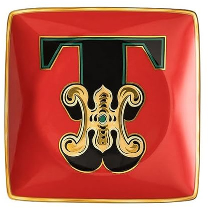 Versace Coppetta Quadra Alfabeto 12 cm Lettera T