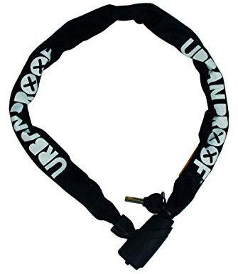 Urban Proof kettenschloss 100 cm 8 mm Stahl/Polyester schwarz 3-teilig