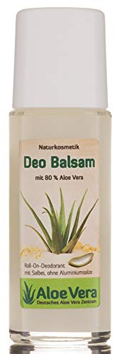 Aloe Vera Deo Roll-On, Naturkosmetik mit Salbei und 80% Aloe Vera (1 x 50 ml)