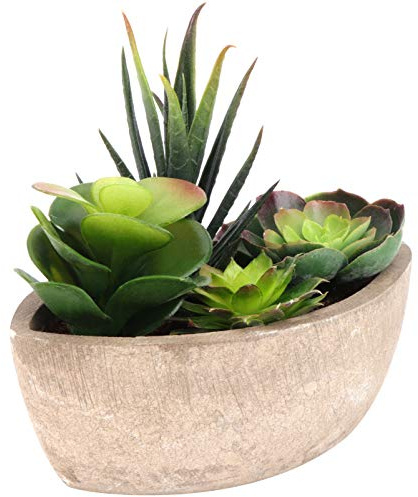 ABOOFAN 1pezzi Pianta in Vaso Simulata Pianta Succulenta in Vaso Di Verde Bonsai Decorativo Per Casa e Ufficio Regalo Creativo Per Amici e Familiari