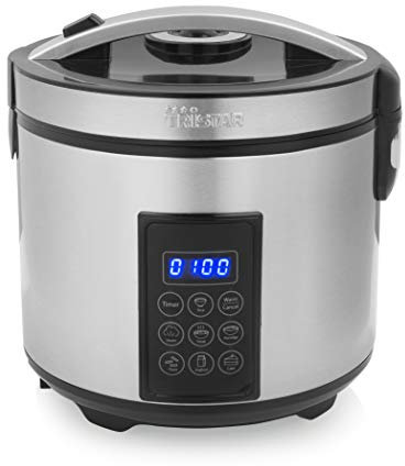 Tristar RK-6138 Olla digital arrocera y de vapor, capacidad de 2,2 L, 7 posiciones preprogramadas