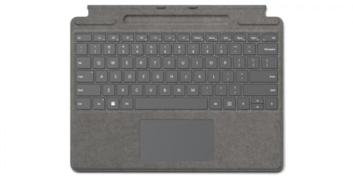 Microsoft Surface clavier Signature Keyboard, Platine, compatible Surface Pro 8, Pro 9 et Pro X (Clavier AZERTY)