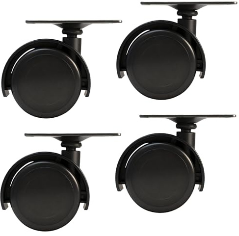 Do-lly Lot de 4 roulettes 40 mm compatibles avec aspirateur Rainbow Vacuum D4 D4C SE E E2 Series Dolly Dollie