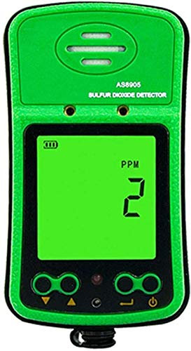 GCX Précis Détecteur de testeur de Moniteur de gaz SO2 - Analyseur de gaz de gaz de dioxyde de soufre de Poche avec écran LCD numérique Détecter