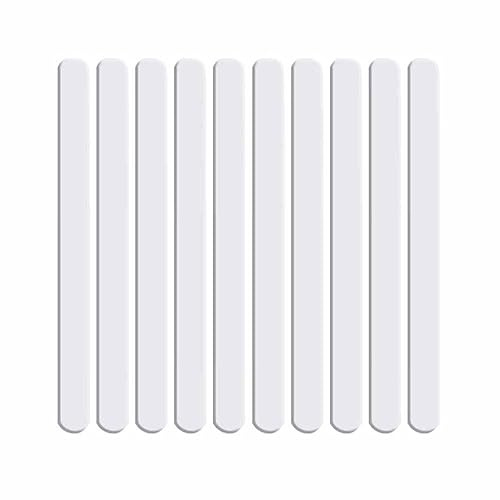 SHTGOI 10 palillos de acrílico para palitos de helado, reutilizables, brillantes, acrílicos, palillos de hielo con espejo, coloridos, palillos de helado, para casa, fiesta, artesanía, aula, 4#