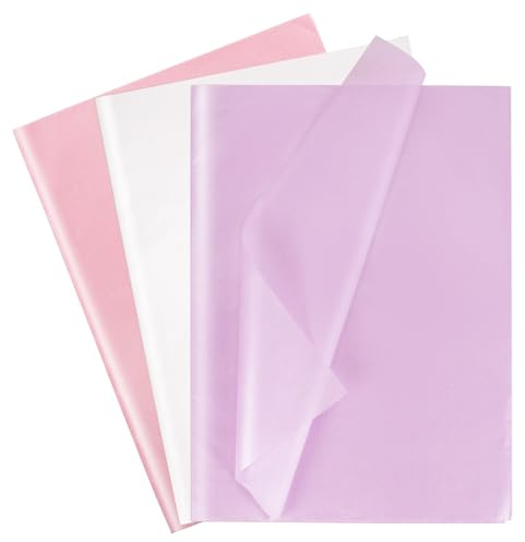 Larcenciel Carta Velina, 30 Fogli Carta Velina Glitterata Metallizzata per Sacchetti Regalo, Pocchi Regalo Perlescente a 3 Colori per Feste, Matrimoni, Compleanni, Artigianato, 50x35 cm