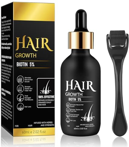Bartöl Herren Bartwachstum Kit,Bartwuchs Kit,Beard Growth Kit,Haarwachstum Serum,mit Bartroller und Bartwachstum Serum für Männer