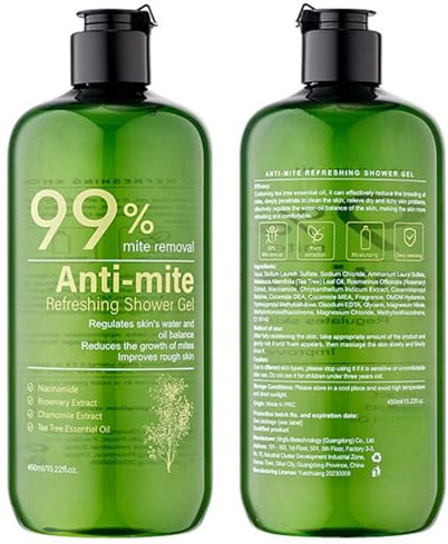 Tea Tree Body Wash & Soap - Antibacterial - Back Acne Remove - Anti-Fungal Shower Gel - 450ML