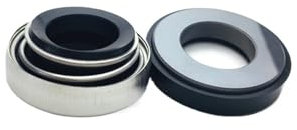 CAYUND Gleitringdichtungen 301-40 BT-AR-40 Gleitringdichtungen mit Gummibalg BT-AR Dichtungswellengröße 40 mm for Pumpe (Material: SIC/SIC/VIT)