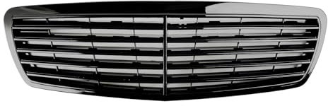HOLIV Für Mercedes Für Benz E-Klasse W211 E320 E350 E55 AMG 2002 2003 2004 2005 2006 Frontgrill Kühlergrills für die Front von Autos