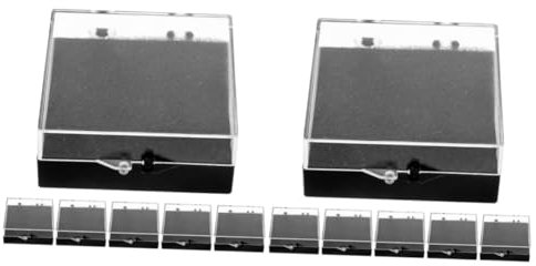 IMIKEYA 12 Stk Vitrine Abzeichen Fall Anstecknadeletui Revers-organizer Abzeichen-organizer Ausweisinhaber Geschenkbox Schwamm