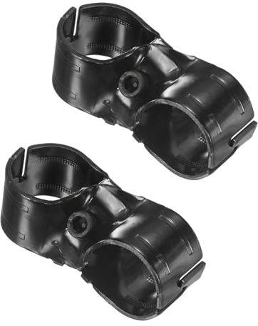 M METERXITY 2-Pack Structural Pipe Connector, Cross Grid Pipe Clamps Steel Pipe Connector for OD 1.1 or 28MM Pipe, Conduit Connectors with Screws