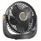 Ventilador de mesa con luz,Ventilador USB,Ventilador de mesa silencioso,batería recargable USB de 4000 mAh, 5 velocidades y rotación de 360°,para dormitorio, oficina, camping ventilador portatil