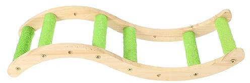 POPETPOP Holzleiter Für Vogelkäfig Krallenschleifleiter Hängeleiter Spielzeug Für Papagei Wellensittich Kreative Vogel Spielobjekt Zum Kauen Und Aktivieren