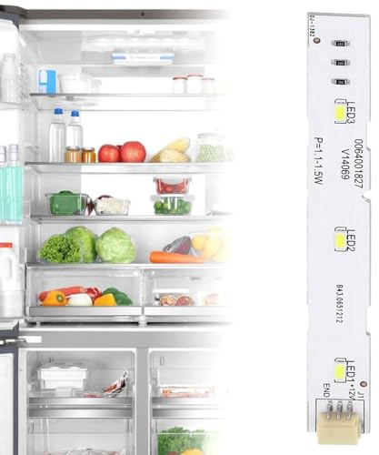 Tira de luces LED para refrigerador Haier BCD-575WDBI 0064001827 piezas de refrigerador de puerta delantera