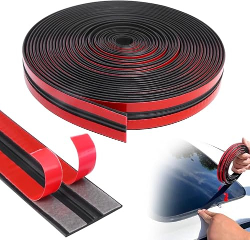 Auto Windschutzscheibe Dichtung 30mm x 7m T Form Gummidichtung Windschutzscheibe Auto Dichtung Selbstklebend für Car LKW Tür Fenster Deko