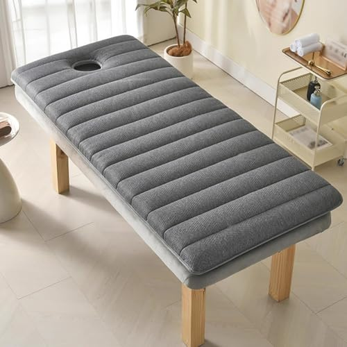 PA-DABAOO Surmatelas De Spa En Mousse À Mémoire De Forme De 4 Cm, Matelas De Massage Avec Trou, Surmatelas Épais Et Antidérapant, Accessoires De Massage Protecteurs,80 * 190cm