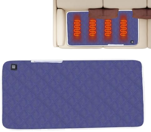 Cuscino Riscaldante per Sedia da Ufficio | Cuscino Riscaldante Portatile Smart 5V | Coperta Termica Elettrica Impermeabile Per Lombare Anca Schiena Coscia Sedie A Rotelle Anziani Auto Ufficio Stadio