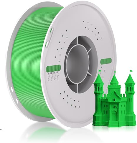 PLA Filament 1.75mm pour Imprimante 3D,Précision Dimension+/-0.03mm Refill Filament Compatible with Bambu Lab A1/X1/P1/Anycubic Kobra 3/3 V2/S1/Creality K1/K2 Plus/Hi Combo FDM-1KG-Bambu Vert