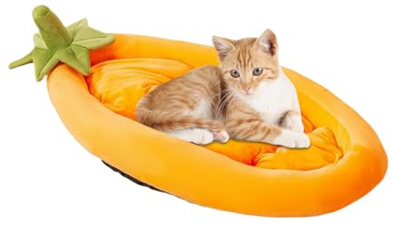 Luckxing Hundebett | Aubergine Kleines Haustierbett - Abnehmbar rutschfest Warm Nest für Innen Außen Camping Wohnung Haus Hundezwinger Box Auto