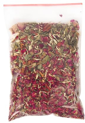 Petali di fiori secchi – Miscela profumata biologica, coriandoli ecologici, mix di pot-pourri decorativi | Accessorio elegante per matrimoni, creazione di , progetti di saponi da bagno, propost