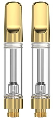 CannBro Titan 510 Cartridge Embout buccal en métal massif – 1,0 ml, édition spéciale dorée (pièce, 2)