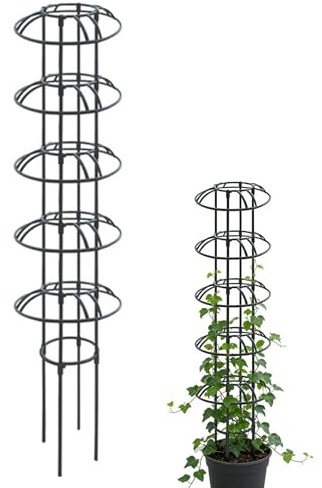 Trepador para Plantas de Interior | Resistente y antioxidante - Soporte para Plantas Obelisco para Rosas,para Flores, Frutas, Verduras y Plantas trepadoras en Interior, Exterior, Invernadero o Maceta