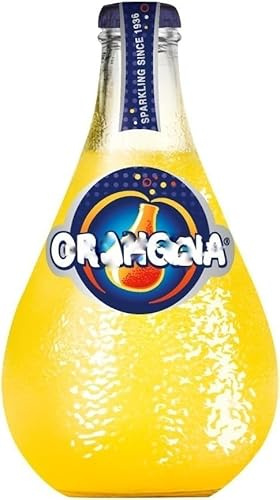 Orengiina Bulby Sparkling Orange Juice Drink 250ml Glass Bottle Pack of 12