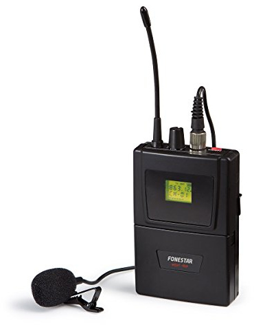 Micrófono inalámbrico de petaca UHF