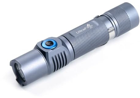 UltraFire 1500 Lumen Wiederaufladbare Taktische Taschenlampe, 7 Modi Superhell LED Taschenlampe, USB-C, IPX8 Wasserdicht Klein Taschenlampe
