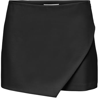 Only Minigonna a Vita Media Femminile, Nero, 34