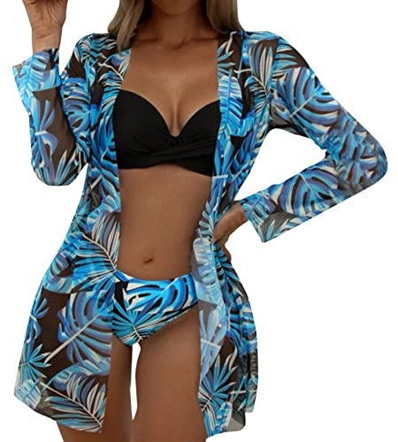 WILLBEST meerjungfrauenflosse unterwäsche Frauen Set BH und Slip Damen Badeanzug Bikini Damen Triangel Set Borat Anzug Longshirt Langarm Badeanzug edel Badehose schwarz Unterhosen
