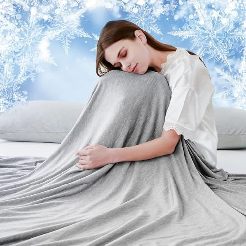 Luxear Cooling Blanket for Summer Throw Arc-Chill 3.0, 220x240cm,Grey